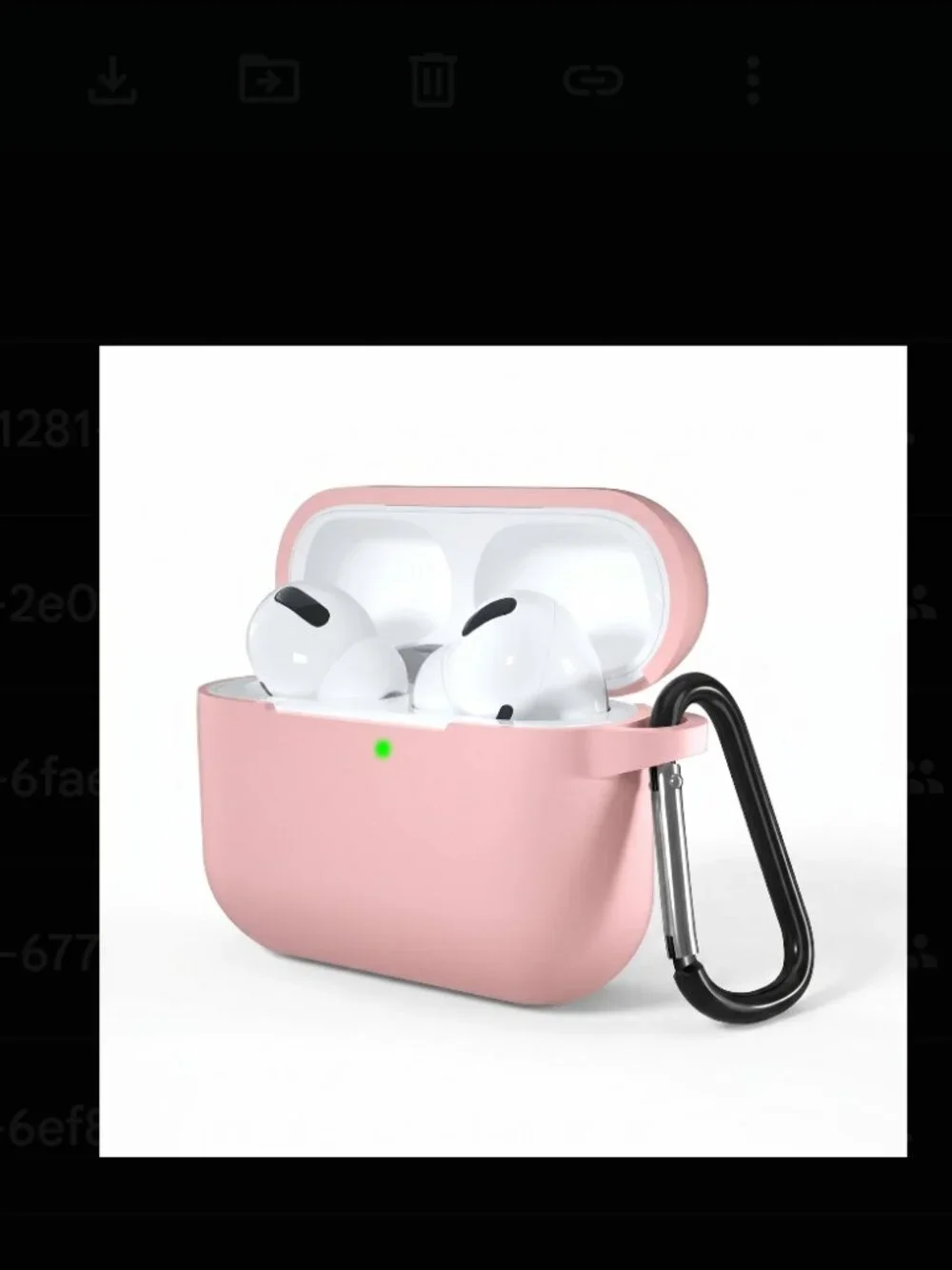 Pink Heavy-Duty Thick Silicone AirPods Case